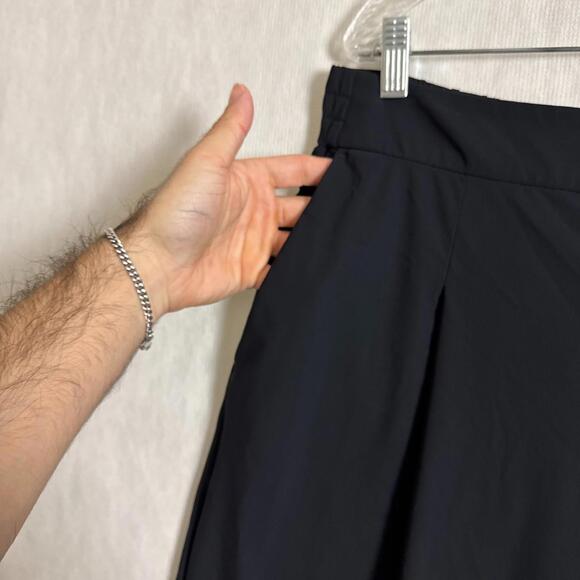 Athleta Women's Size 16 Black High Rise Wide Leg Pleated Pinnacle Trouser Pants - Picture 5 of 15